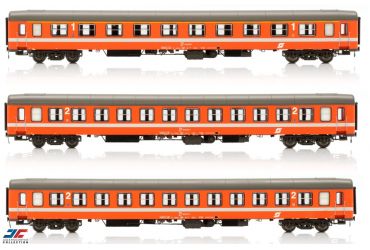 1 x 1. Klasse Wagen, 2 x 2. Klasse Wagen  der UIC-X Vorserie (2. Serie) Ep IV